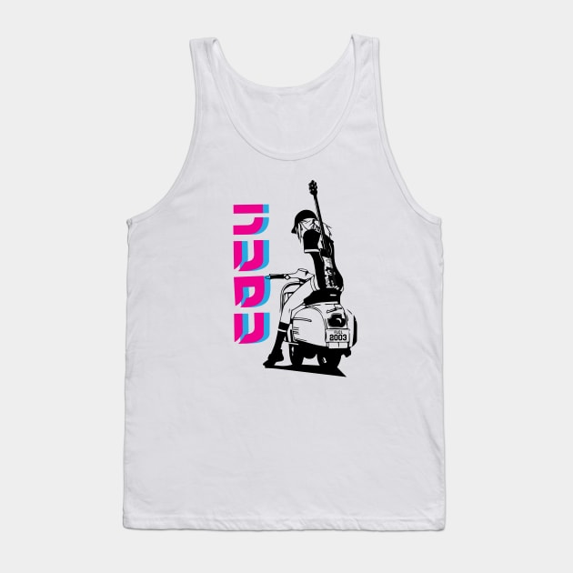 FLCL - Haruko Neon Tank Top by waveformUSA